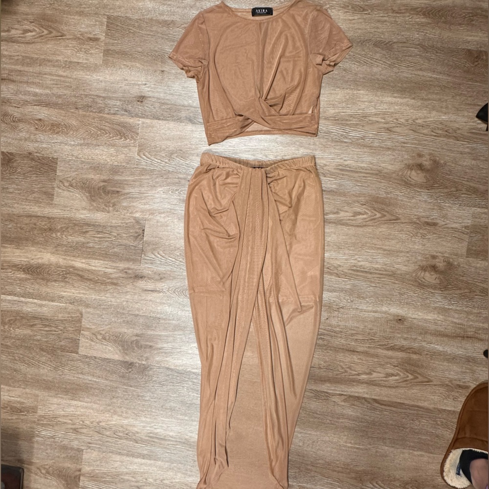 Worn once! Two piece mesh set from Akira